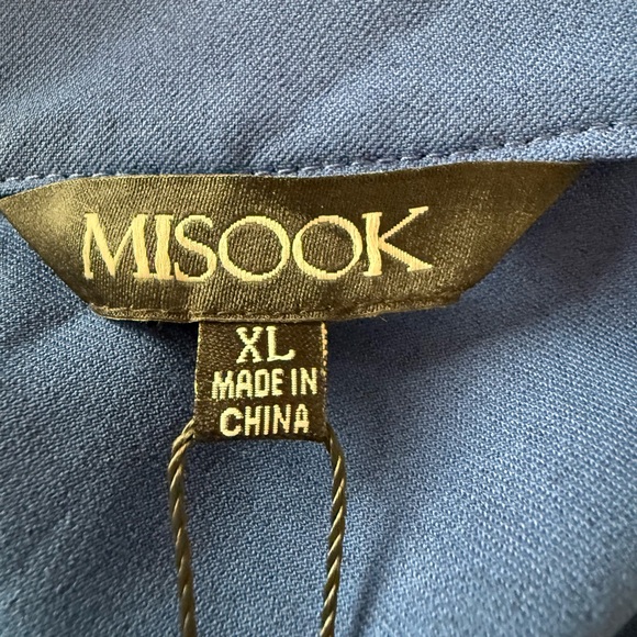 Elegant Blue Misook Dress - Picture 5 of 5